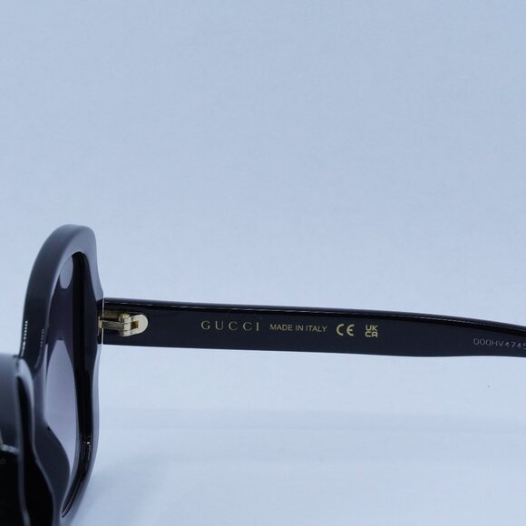 ?️ New Gucci GG0762S 001 Sunglasses - Black Frame, Grey Gradient Lenses main image 10